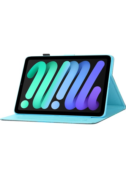 iPad 2024 Mini 6 Için Renkli Çizim Deri Tablet Kılıfı (Yurt Dışından) modelleri
