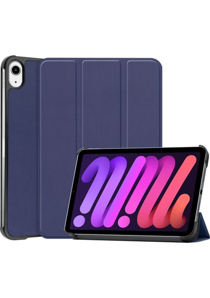 iPad Mini 6 Mini 2024 Için Custer Texture Deri Tablet Kılıfı (Yurt Dışından)