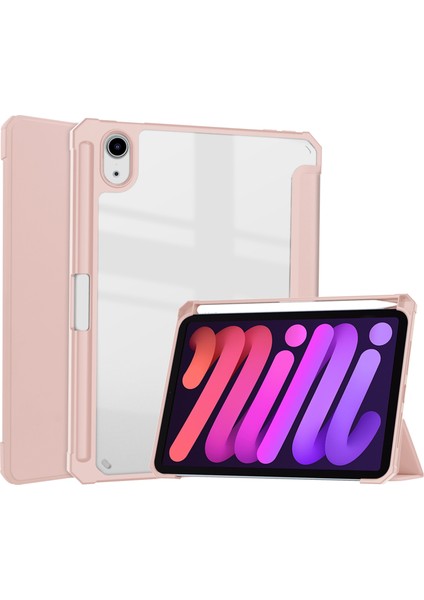 iPad Mini 6 Mini 2024 Için Akrilik Tpu + Pu Tablet Kılıfı (Yurt Dışından)