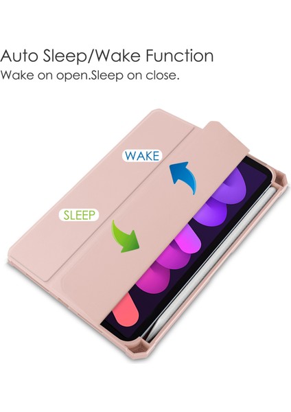 iPad Mini 6 Mini 2024 Için Akrilik Tpu + Pu Tablet Kılıfı (Yurt Dışından) fiyatları