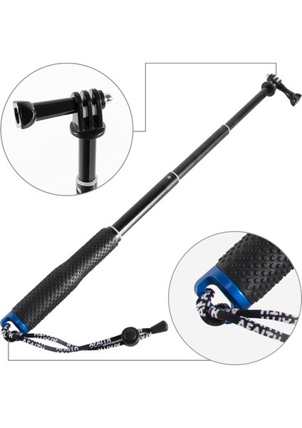 Kamera Selfie Çubuğu Taşınabilir El Fotoğraf Uzatma Direği Metal Fotoğraf Selfie Teleskopik Çubuk (Yurt Dışından) fiyatları