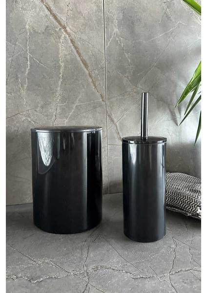 Flores 2'li Banyo Seti - Siyah