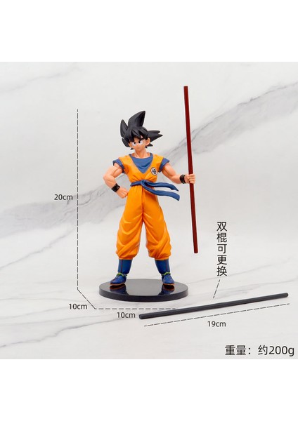 Animasyon Büyük Dragon Ball Sun Wukong Şekilli Kalıp Süsleme Gogeta Vegetto Saiyan (Yurt Dışından)