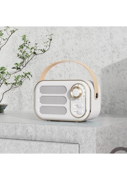 Jingyi Retro Kablosuz Bluetooth Hoparlör Retro Dekor Sevimli Eski Mutfak Masası Yatak Odası Ofis Ios (Yurt Dışından)