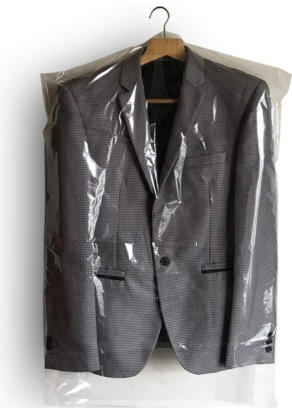 Fsfeng 30 Pcs Kuru Temizleme Torbası Plastik Şeffaf 35.4 Inç Asılabilir Şeffaf Elbise Toz Kapağı (Yurt Dışından)