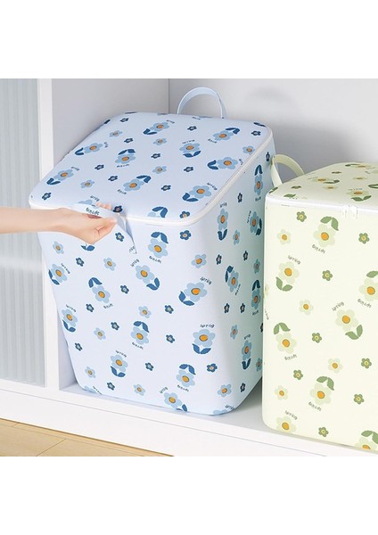 Fsfeng Yatak Odası Elbise Saklama Çantası Büyük Kapasiteli Çiçek Baskı Çift Saplı Toz Geçirmez Nem G (Yurt Dışından) fırsatları