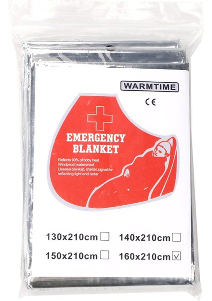 Açık Hayatta Kalma Yalıtım Battaniyesi Ilk Yardım Battaniyesi Çift Taraflı Güneş Koruyucu Battaniye Taşınabilir (Yurt Dışından)
