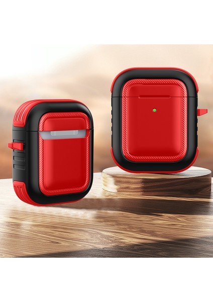 Airpods 1 / 2 Için Darbeye Dayanıklı Tpu + Pc Kulaklık Kılıfı (Yurt Dışından)