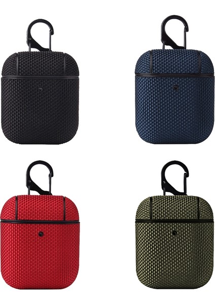 Airpods 1 / 2 Için Kancalı Kumaş Kulaklık Kılıfı (Yurt Dışından)