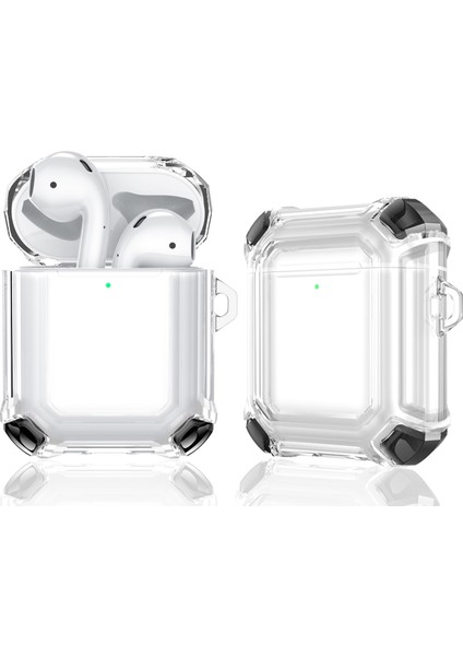 Airpods 1/2 Için Çift Renkli Pc Koruyucu Kulaklık Kılıfı (Yurt Dışından)