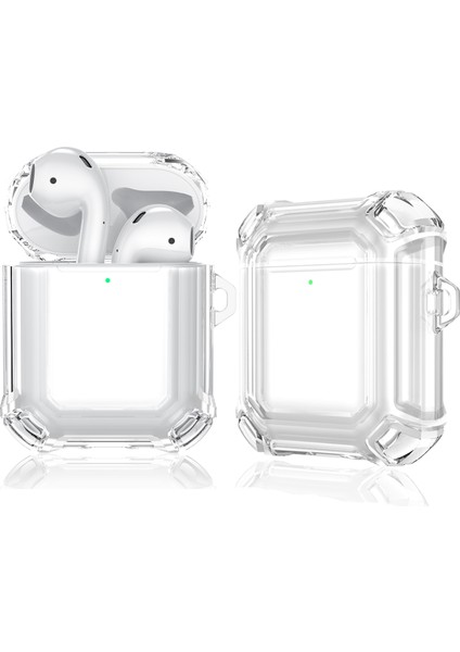 Airpods 1/2 Için Çift Renkli Pc Koruyucu Kulaklık Kılıfı (Yurt Dışından)