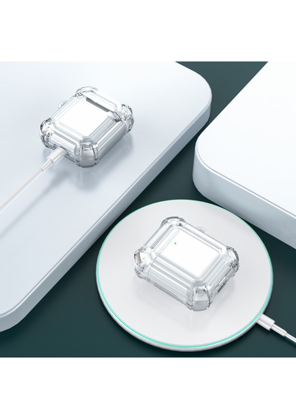 Airpods 1/2 Için Çift Renkli Pc Koruyucu Kulaklık Kılıfı (Yurt Dışından)