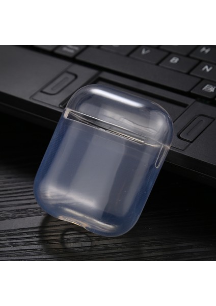 Kanca Olmadan Airpods 1/2 Için 1/2 Için Şeffaf Tpu Kulaklık Kılıfı (Yurt Dışından)
