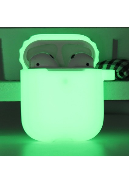 Airpods1/2 Için 1/2 (Yeşil) Yumuşak Silikon (Parlak Yeşil) Kulaklık Kılıfı (Yurt Dışından)