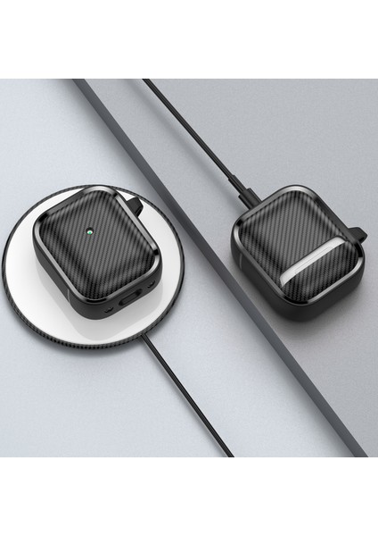 Airpods 1 / 2 Için Karbon Fiber Kulaklık Kılıfı (Yurt Dışından)