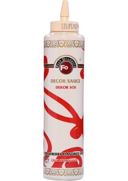 Çilek Aromalı Dekor Sos 750 gr
