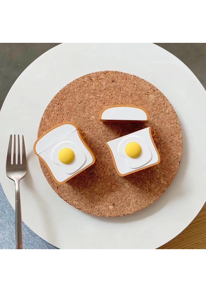 Üç Boyutlu Tost Silikon Kulaklık Kılıfı (Yurt Dışından)