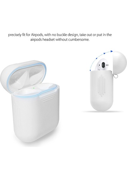 Apple 1/2 Için Bluetooth Silikon Koruyucu Kutu Kulaklık Kılıfı (Yurt Dışından)