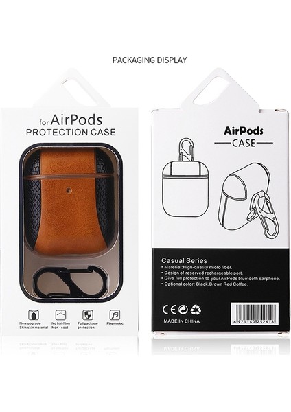 Apple 1 / 2 Için Deri Darbeye Dayanıklı Koruyucu Kulaklık Kılıfı (Yurt Dışından)