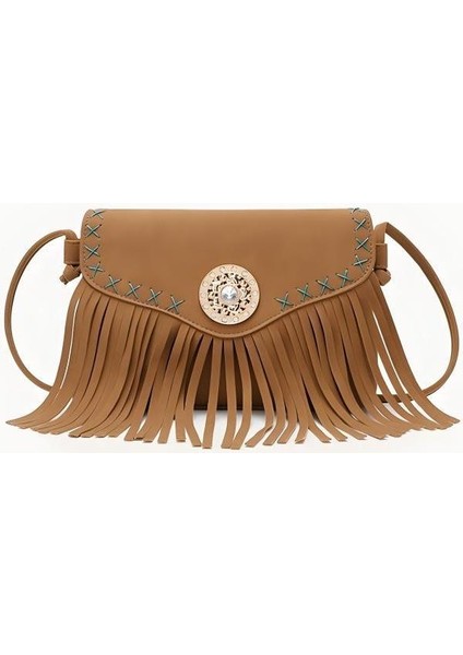 Kadınlar Için Orijinal Tasarım Omuz Çantası Pu Deri Lüks Clutch Tasarımcı Çantalar Batı Çantası Saçaklı Postacı Çantası (Yurt Dışından) fiyatları