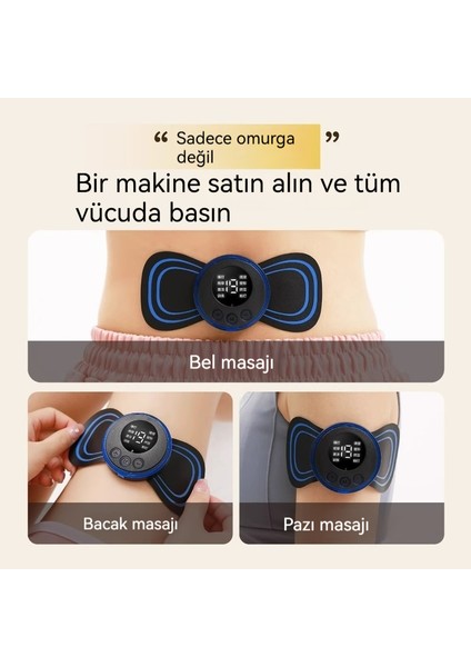 Servikal Masaj Çıkartmaları Mini Taşınabilir Cep Masaj Aletleri (Yurt Dışından)