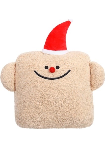 Sevimli Hayalet Peluş Yastık, Yumuşak Kahverengi Kutu Yastık Doldurulmuş Hayvanlar Peluşlar Kawaii Bebek Oyuncak Komik Oda Dekor Hediyeler Kız Erkek Doğum Günü Cadılar Bayramı Noel (Yurt Dışından)