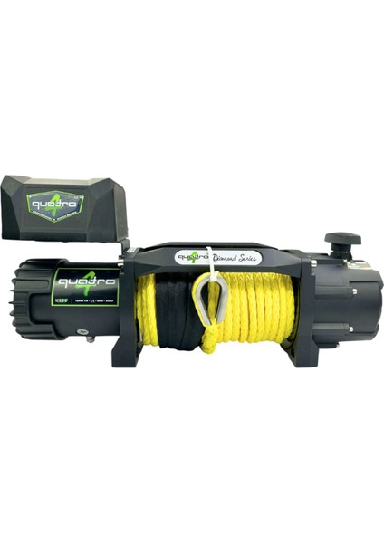 12V 13500 Lb Sarı Sentetik Halatlı Off-Road 4x4 Vinç (Sarı Halatlı)