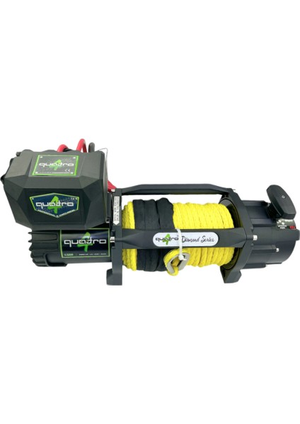 12V 13500 Lb Sarı Sentetik Halatlı Off-Road 4x4 Vinç (Sarı Halatlı)