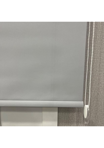 %100 Işık Geçirmez Blackout Stor Perde Açık Gri fırsatları