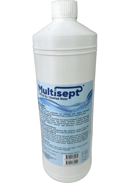 Distile Su 1000 ml 10 Adet ( AQUA VE MULTİSEPT )