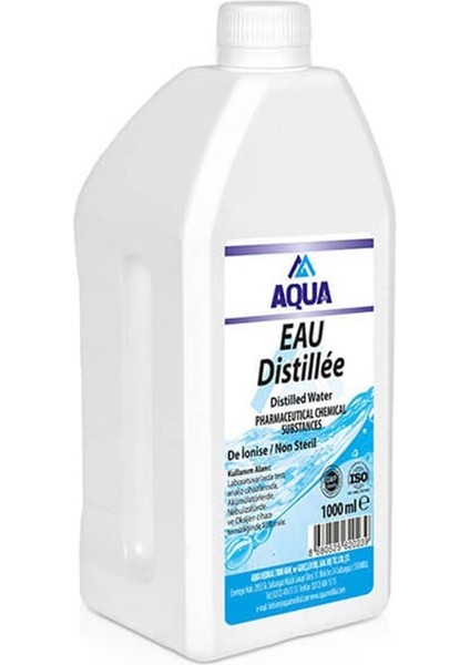 Distile Su 1000 ml 10 Adet ( AQUA VE MULTİSEPT )