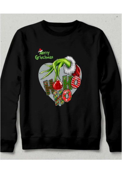 Grinch Ruhlu Sweatshirt Siyah