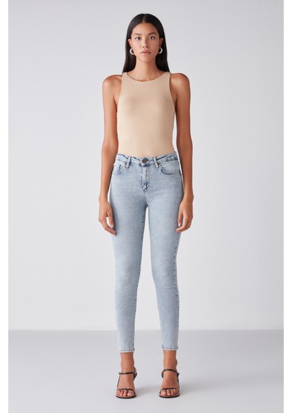Lıssy Relaxed Skinny Açık Mavi Jeans