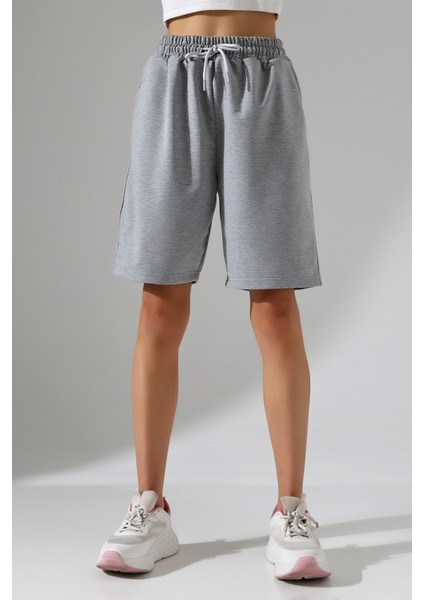 Rahat Kalıp Geniş Uzun Penye Pamuklu Unisex Şort 21823 Grimelanj fiyatları