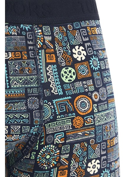 Erkek 2'li Pamuk Likralı Esnek Kumaş Boxer modelleri