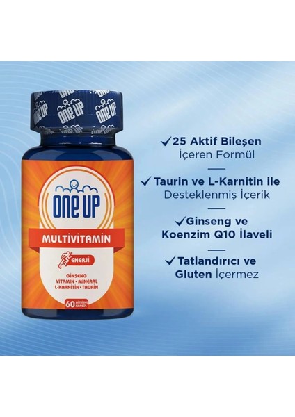 Multivitamin Enerji 60 Kapsül