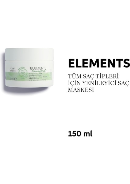 Wella Professionals Elements Yenileyici Maske 150 ml - Tüm Saç Tipleri İçin