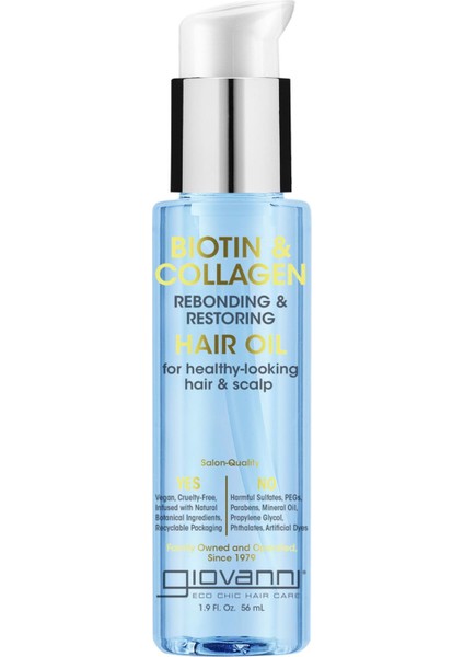 Biotin & Collagen Yenileyici Saç Yağı 56 ml
