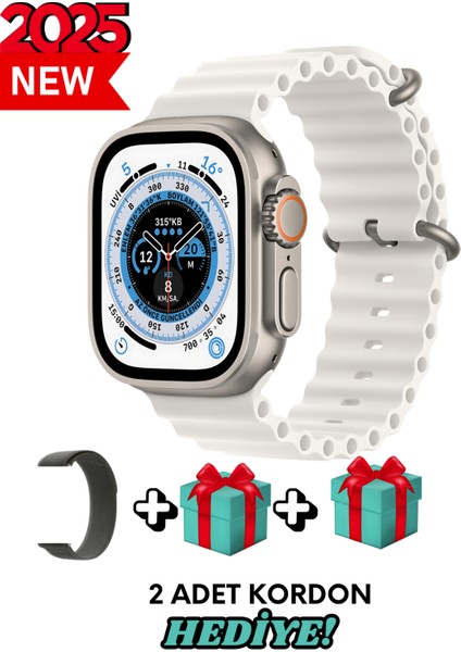 Xiaomi 12 Uyumlu Akıllı Saat Watch Ultra2 49MM Kordon Hediyeli - Son Versiyon