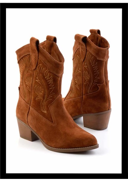Taba Süet Kadın Bot & Bootie K02586888902