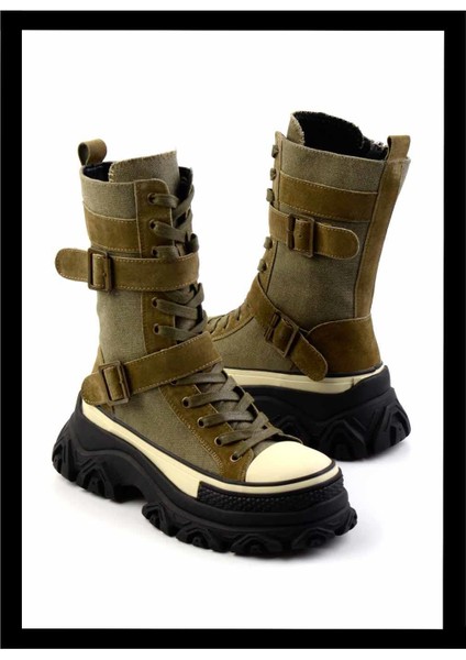 Haki Keten Kadın Bot & Bootie K02185039718