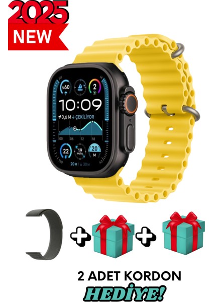 Xiaomi 12 Uyumlu Akıllı Saat Watch Ultra2 49MM Kordon Hediyeli - Son Versiyon
