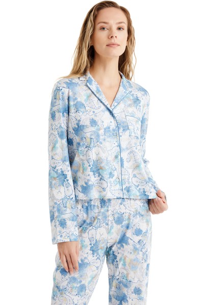 Kadın Pijama Takımı 51626 - Baskılı