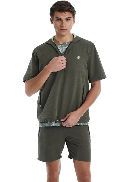 Erkek Sweatshirt 70535 - Haki fırsatları