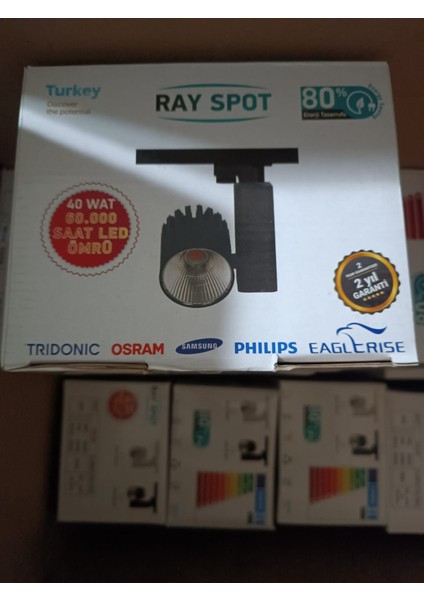 40 Watt Ray Spot Venüs Siyah (4000k)