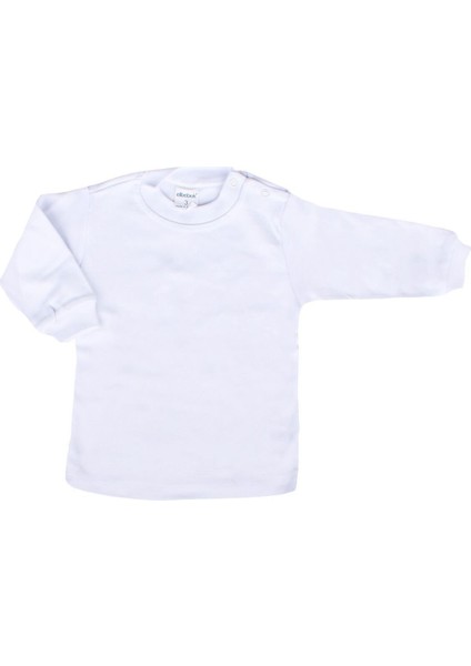 Beyaz Uzun Kol Bebek Badi - 1008687