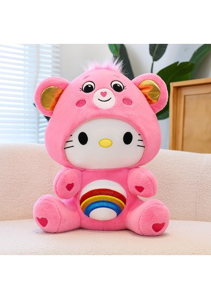 Çapraz Giyinme Yeşim Köpek Gökkuşağı Ayı Peluş Oyuncak Sanrio Sevimli Bebek Küçük Ayı Serin Penguen Bebek Kt Kedi (Yurt Dışından)