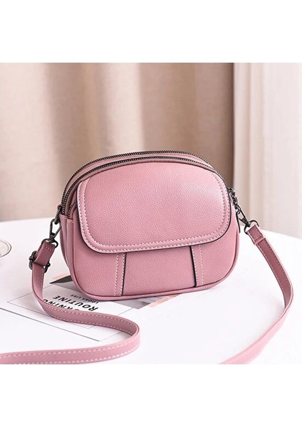 Yaz Kadın Küçük Yuvarlak Kore Versiyonu Öğrenci Cep Telefonu Omuz Crossbody Moda Çanta (Yurt Dışından) modelleri