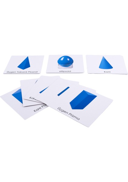 Montessori Geometrik Form Kartları