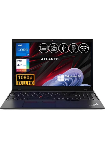 Thinkpad L15 I7-1255U 32GB 512GB M.2 SSD 21C30074TX Atl7  15.6" W10PRO Dizüstü Bilgisayar